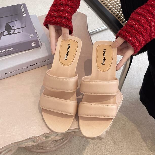 Hot selling (pink size 35-40) slippers and outer wear sandals (contact customer service after placing the order to confirm the delivery size)