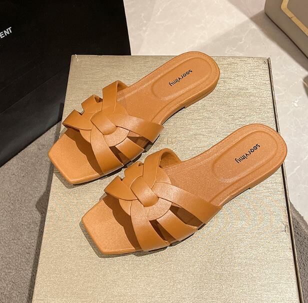 Hot selling (brown size 35-40) slippers and sandals (contact customer service after placing order to confirm delivery size)