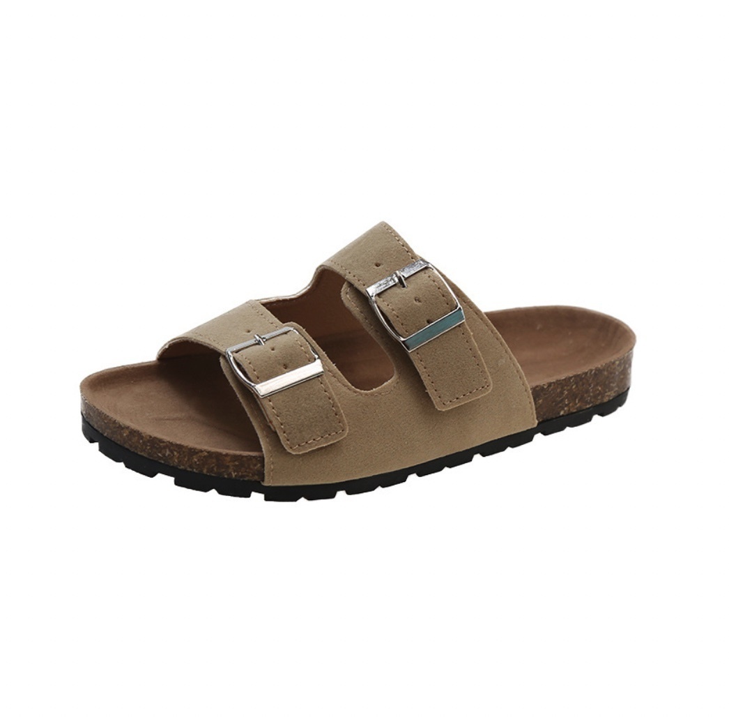 Hot selling fairy casual thick-soled women's sandals (off-white) (size 35-40) (contact customer service after placing the order to confirm the delivery size)
