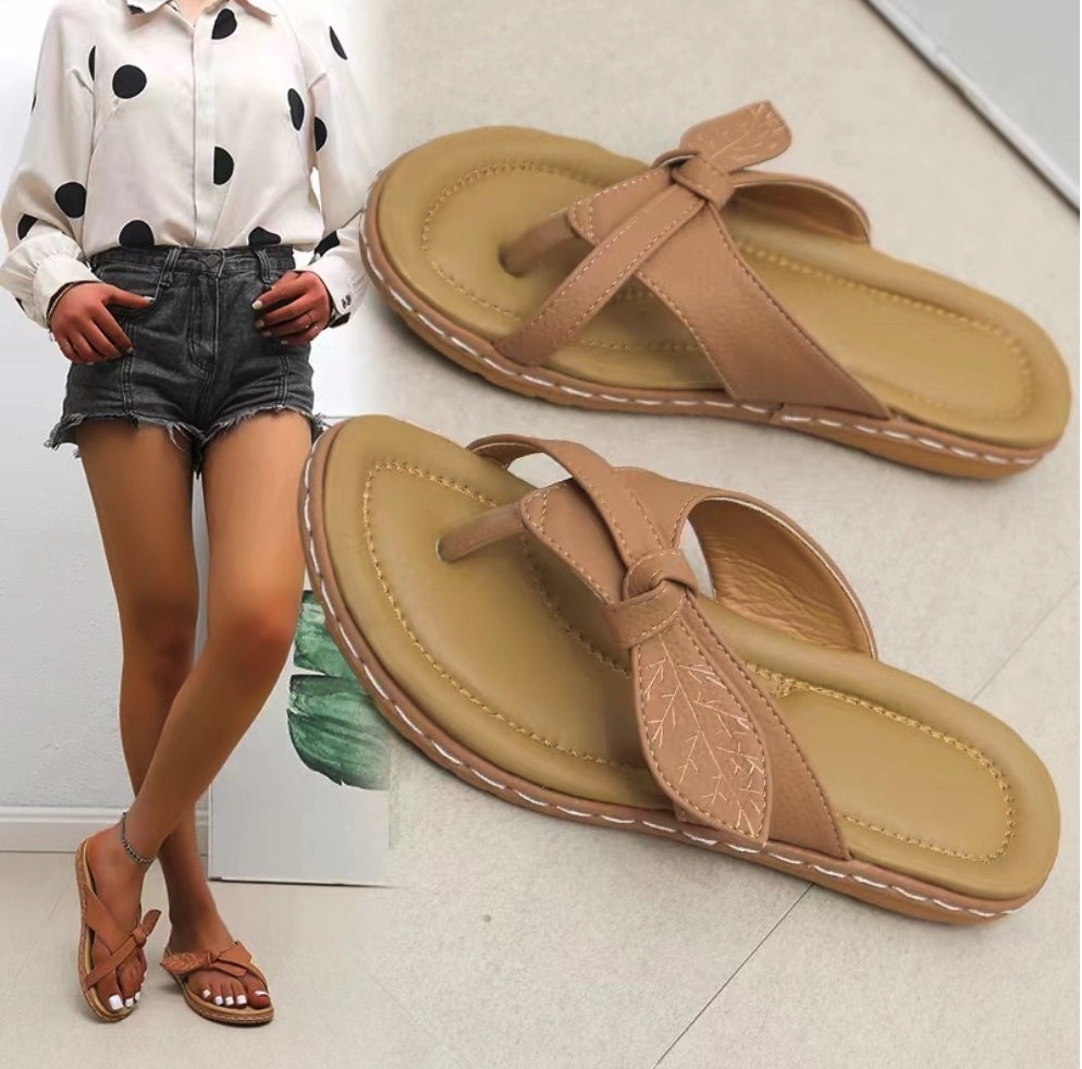 Hot selling flat flip-flops (pink) (sizes 36-43) (contact customer service after placing order to confirm delivery size)