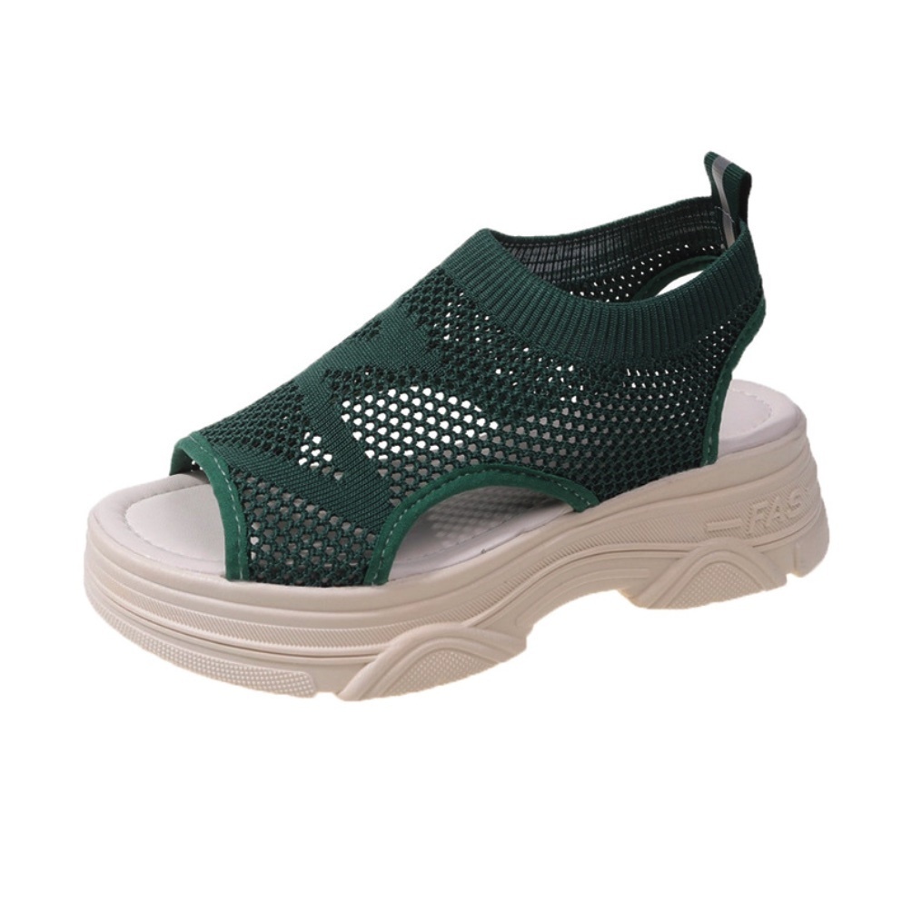 Popular mesh sports sandals (green) (size 35-40) (contact customer service after placing the order to confirm the delivery size)