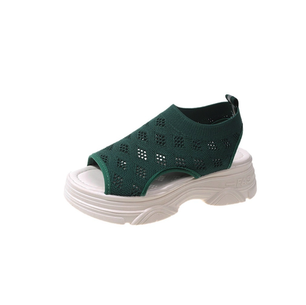 Popular mesh sports sandals (green) (size 35-40) (contact customer service after placing the order to confirm the delivery size)