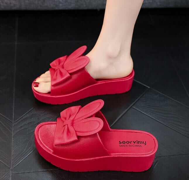 Popular style (big red size 35-41) thick-soled slippers and sandals (contact customer service after placing the order to confirm the delivery size)