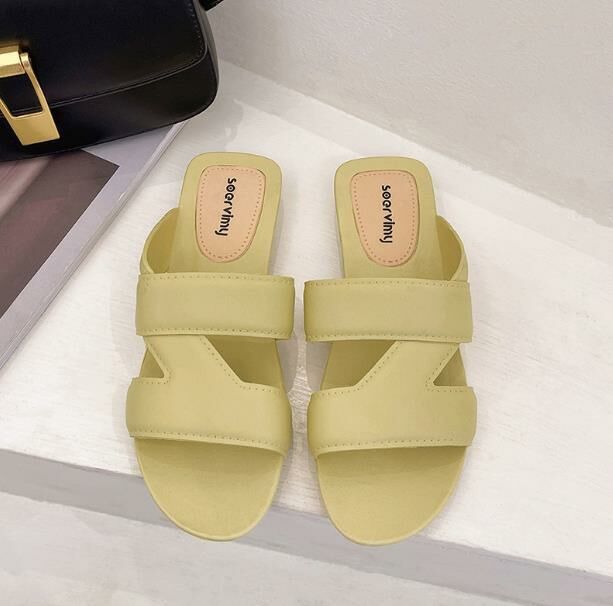 Popular style (green size 35-40) slippers and slippers (contact customer service after placing the order to confirm the delivery size)