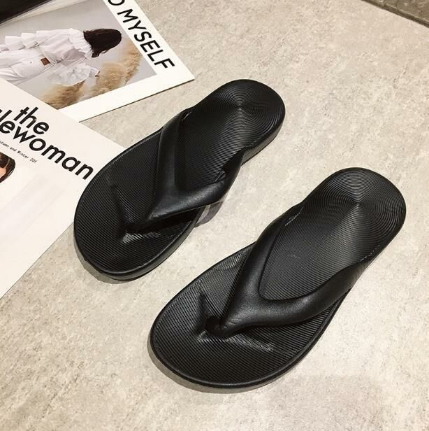 Hot style (black size 35-46) flip-flops, beach shoes, sandals (contact customer service after placing order to confirm delivery size)