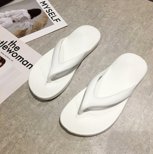 Hot style (white size 35-46) flip-flops, beach shoes, sandals (contact customer service after placing order to confirm delivery size)