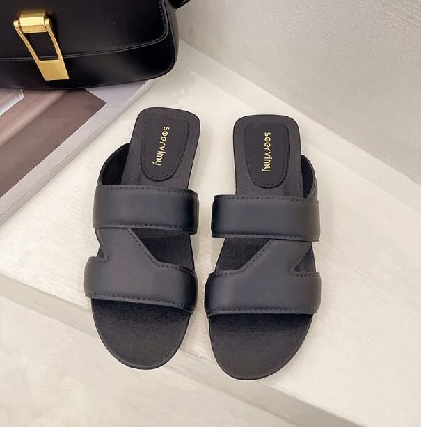Popular style (black size 35-40) slippers and slippers (contact customer service after placing the order to confirm the delivery size)