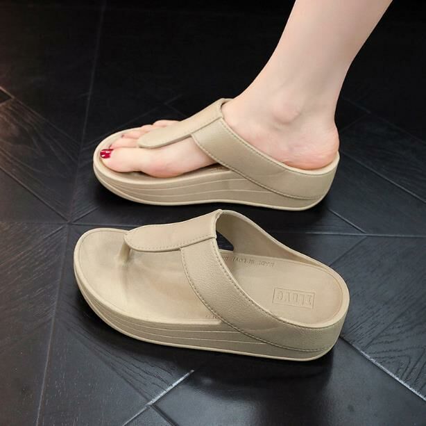 Hot style (beige size 36-41) flip-flops and flip-flops (contact customer service after placing order to confirm delivery size)