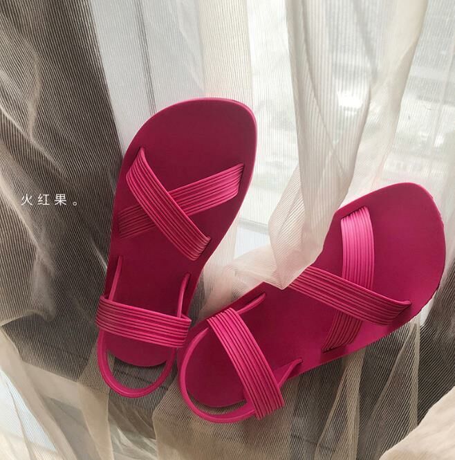 Hot style (Dragon Fruit (with bag) size 36-40) sandals (contact customer service after placing the order to confirm the delivery size)