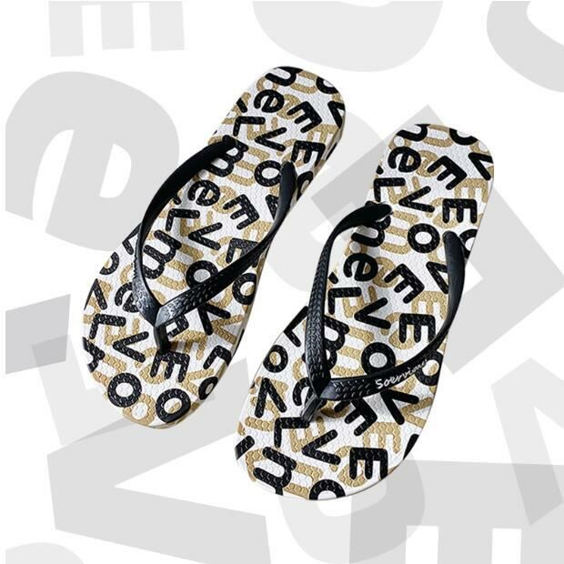 Hot style (black size 33-36) flip-flops, beach shoes, flip-flops (contact customer service after placing order to confirm delivery size)