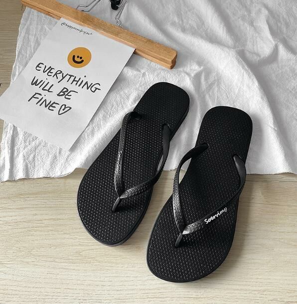 Popular style (black size 35-40) women's flip-flops, flip-flops, sandals (contact customer service after placing the order to confirm delivery size)