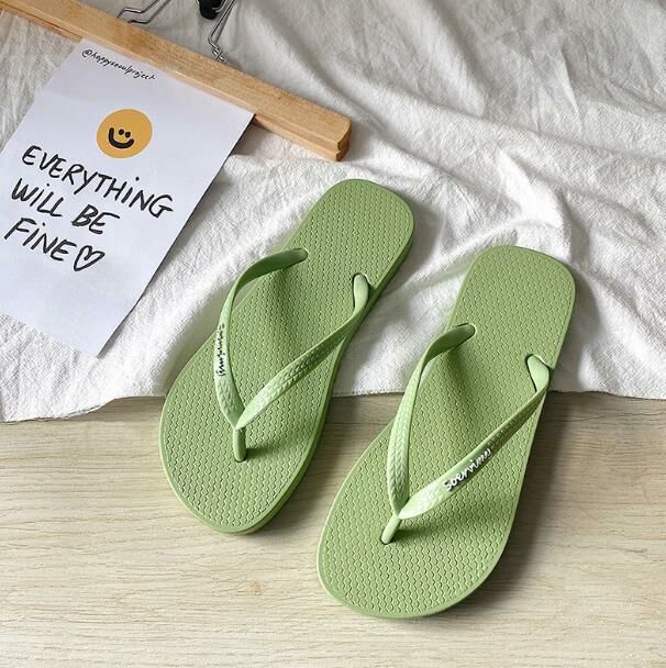 Popular style (green size 39-40) women's flip-flops, flip-flops, sandals (contact customer service after placing the order to confirm the delivery size)
