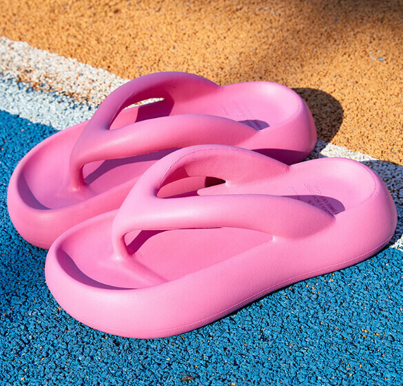 Hot style flip-flops that feel like shit [Rose Red] (Size: 36-39) [Please contact customer service to confirm the delivery size after placing the order]