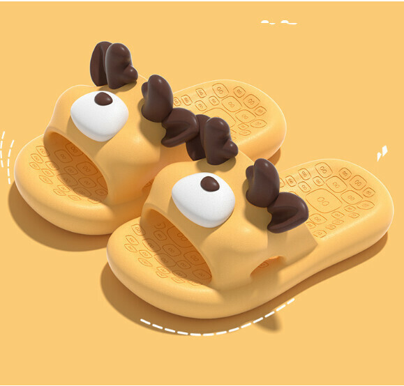 Popular cartoon sandals [yellow] (size: 36-41) [please contact customer service to confirm the delivery size after placing the order]