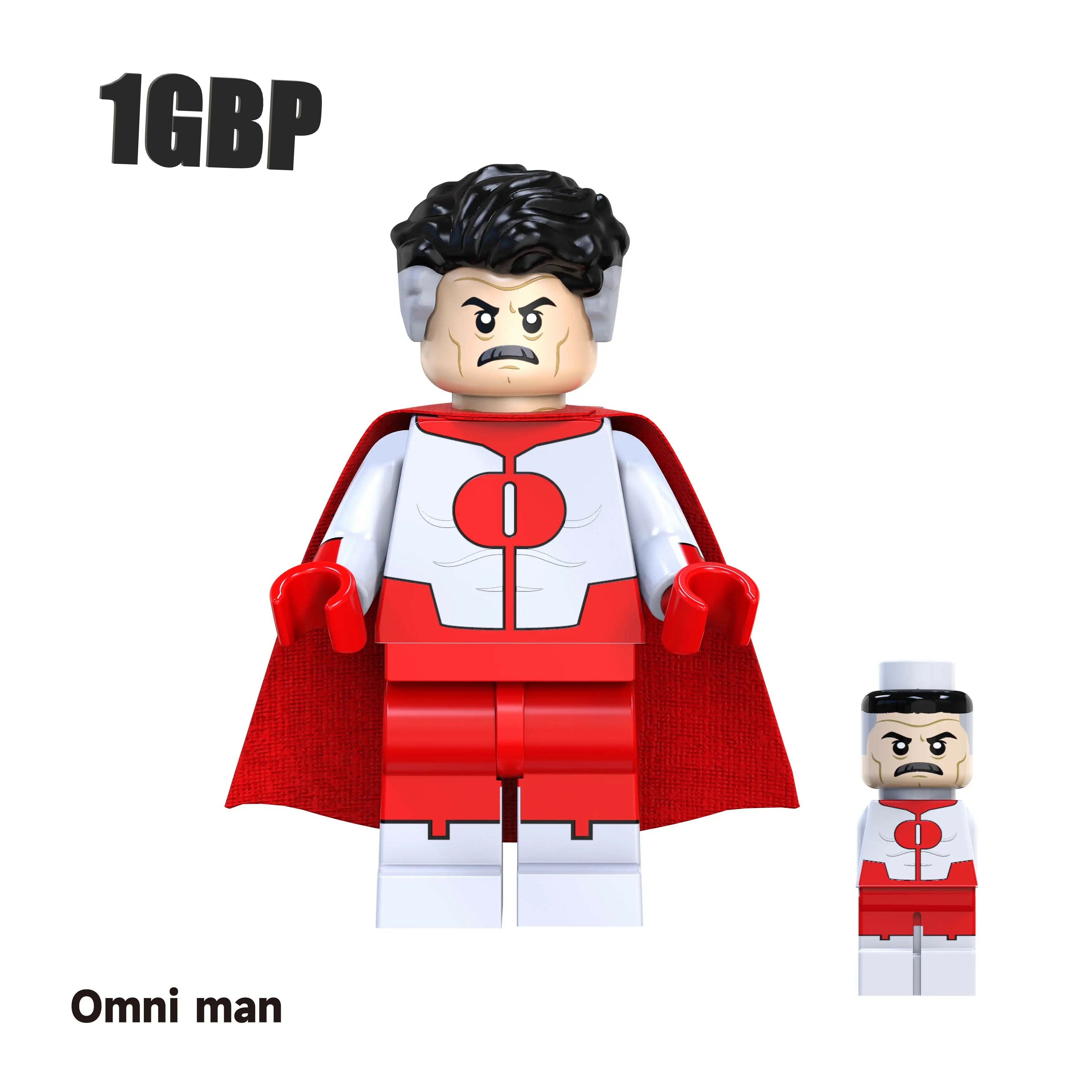 1GBP Special Offer: Omni Man Invincible Custom Minifigures Minifigs Fit Lego TV1034