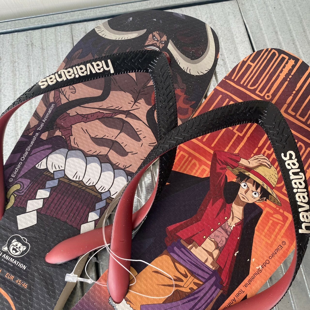 Havaianas 哈瓦仕 拖鞋 夾腳拖 航海王 黑鬍子 魯夫 4148238-9446U