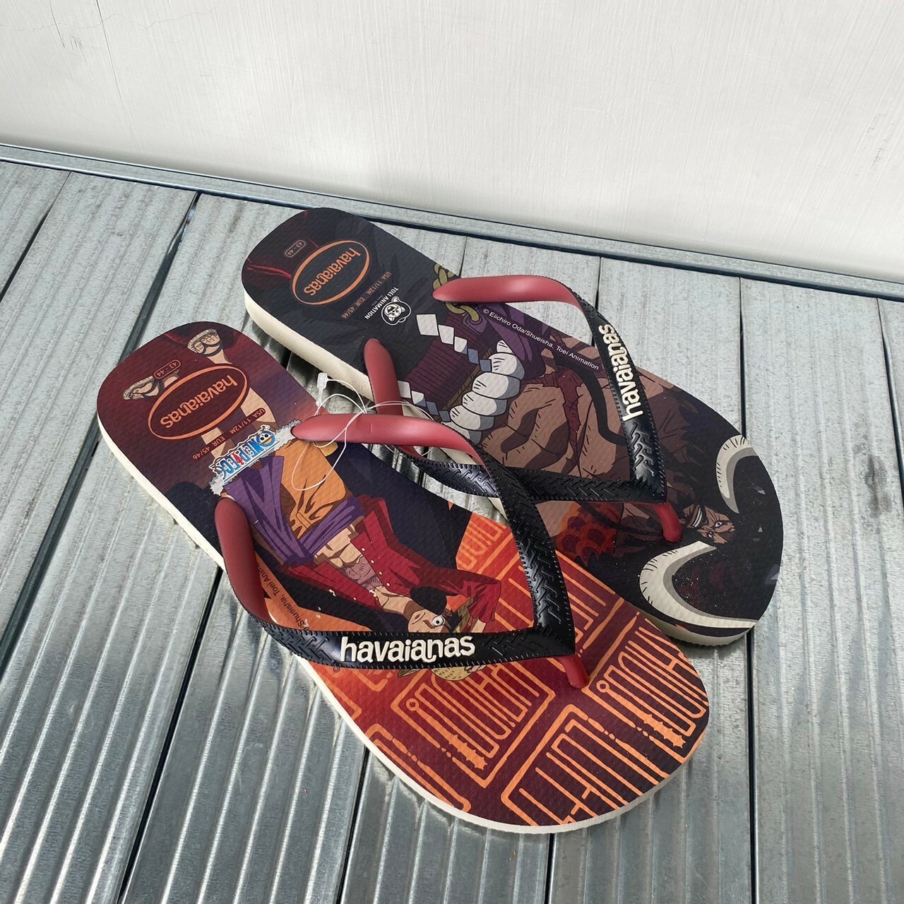 Havaianas 哈瓦仕 拖鞋 夾腳拖 航海王 黑鬍子 魯夫 4148238-9446U