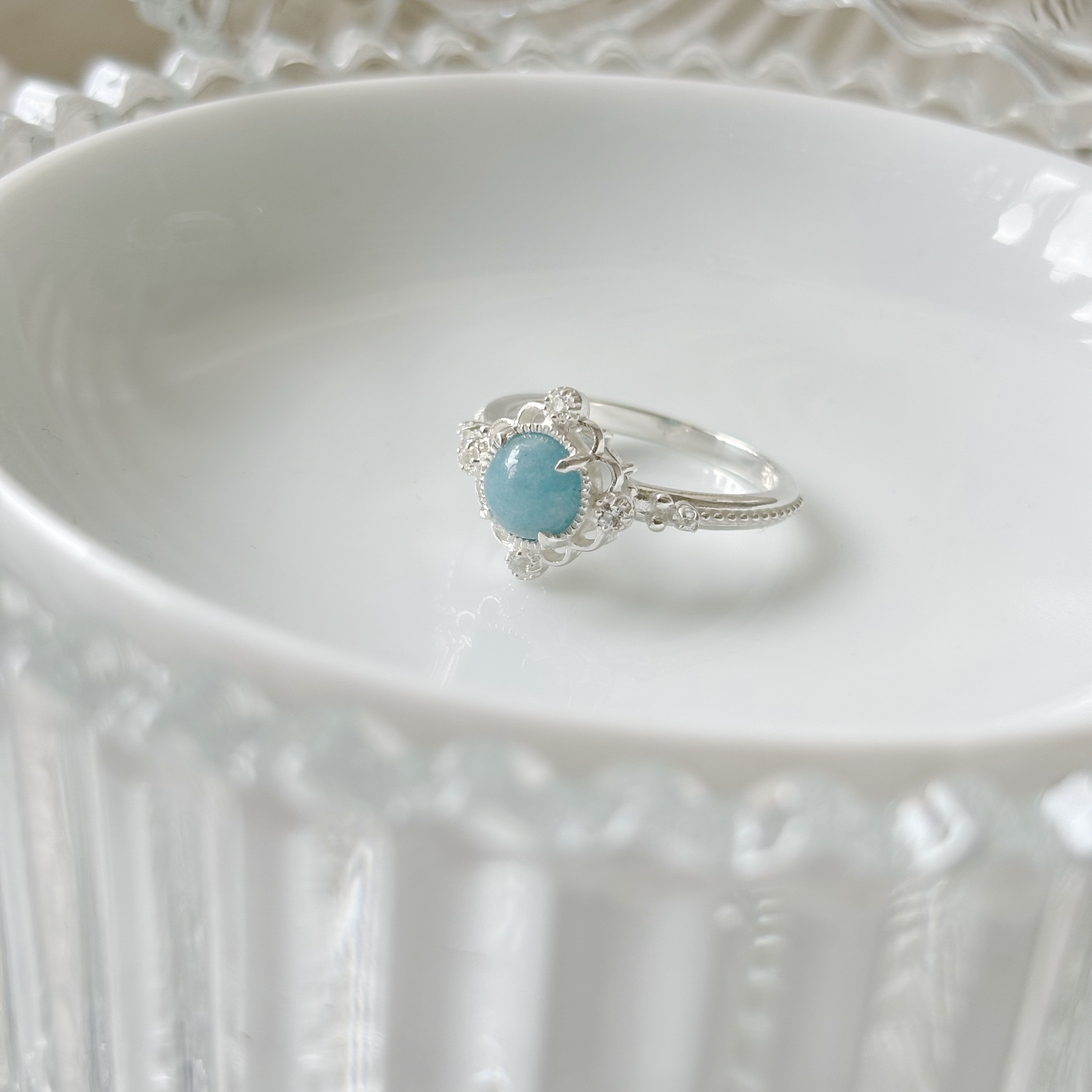 Romance aqua 戒指