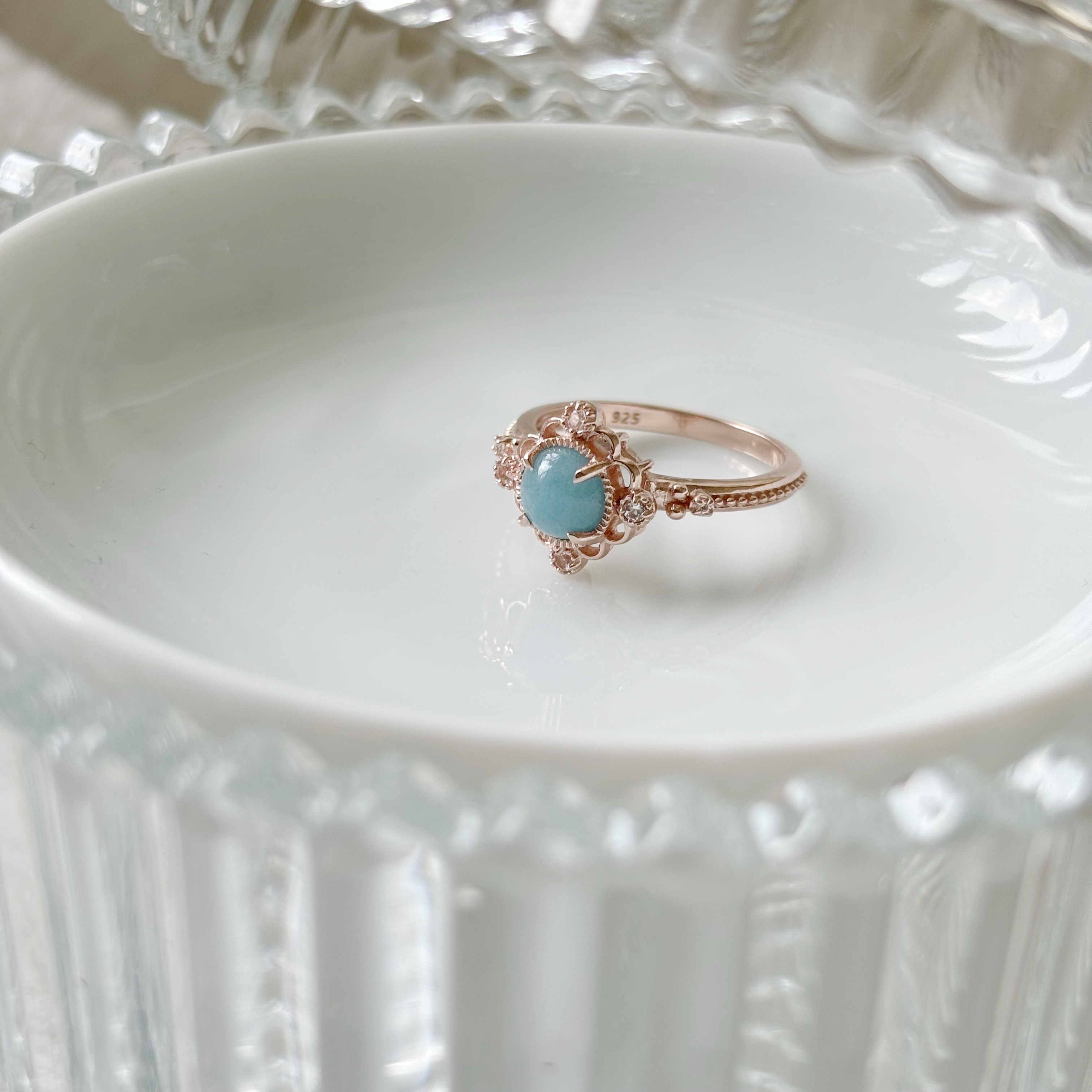 Romance aqua 戒指