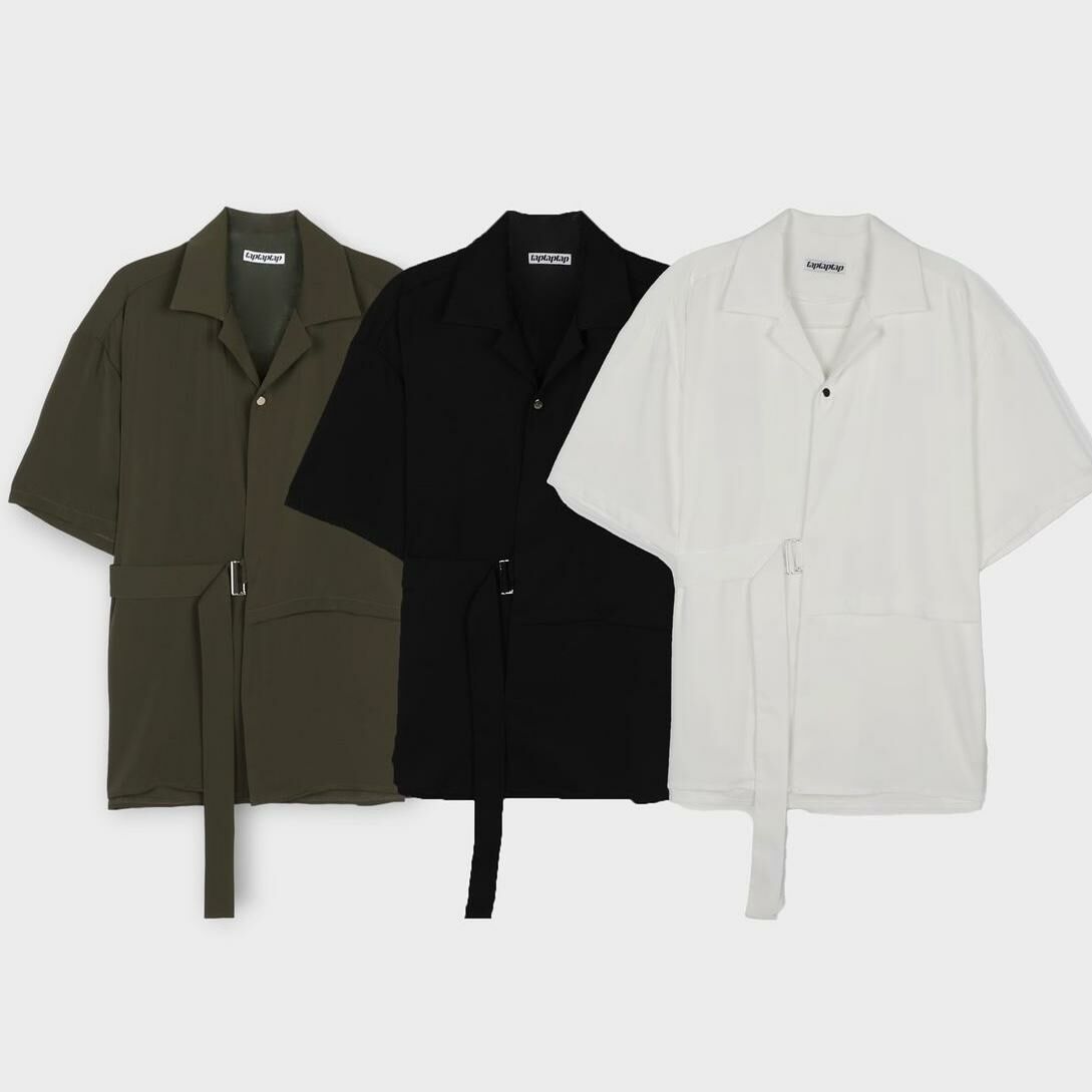 淨色開胸短袖外套 taptaptap-046JK