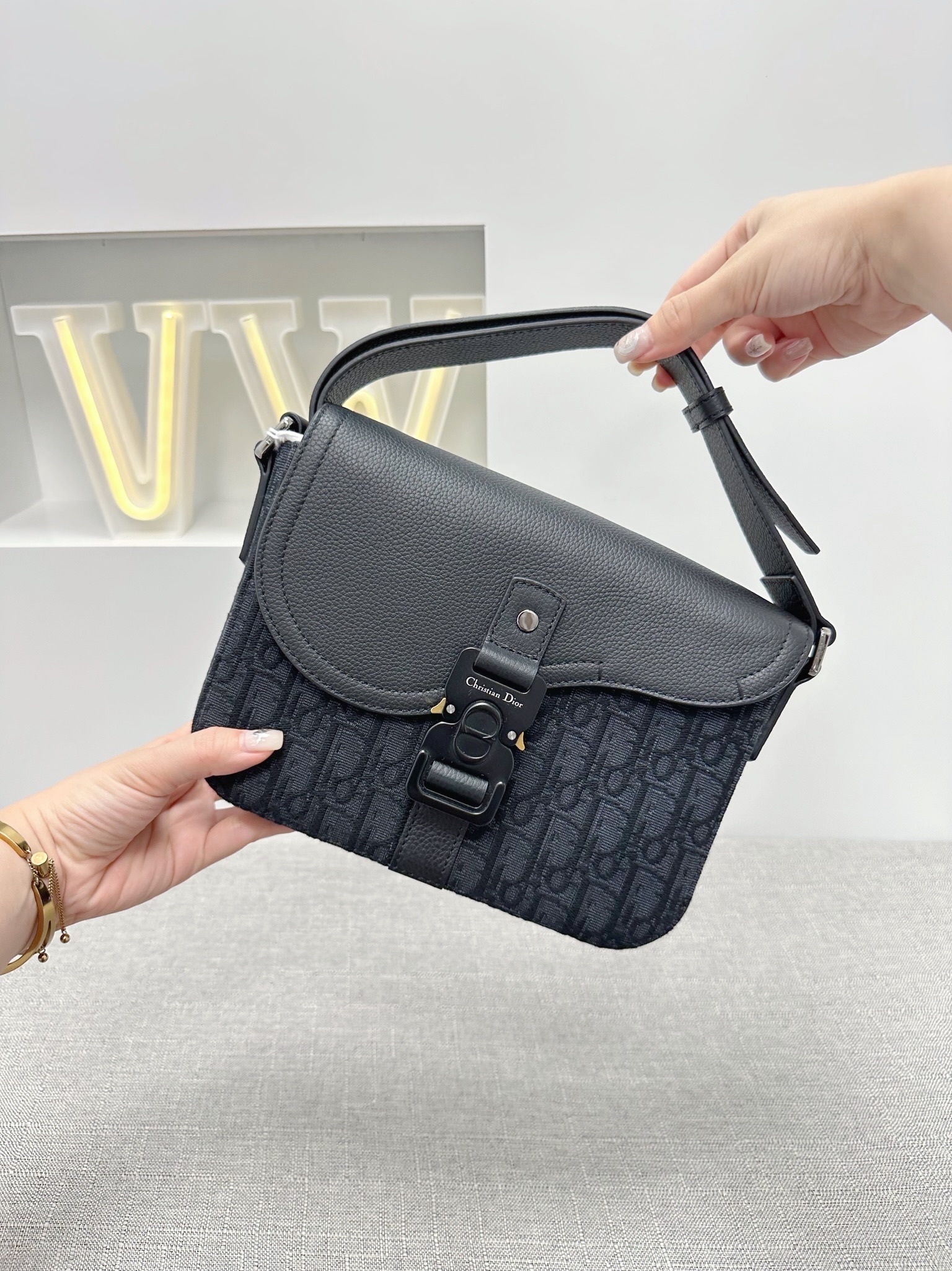 Dior Small Saddle Messenger Bag With Flap