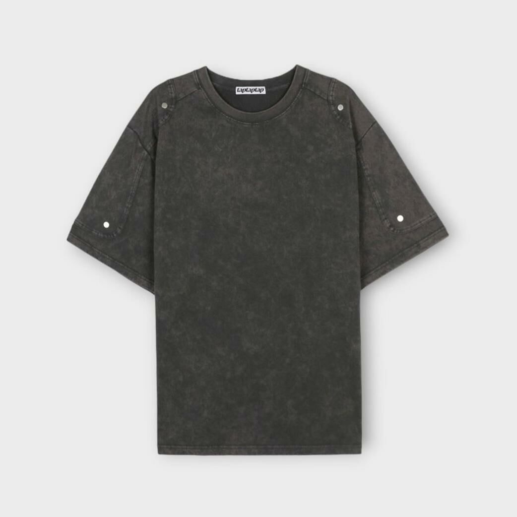 洗水淨色短袖Tee taptaptap-050T