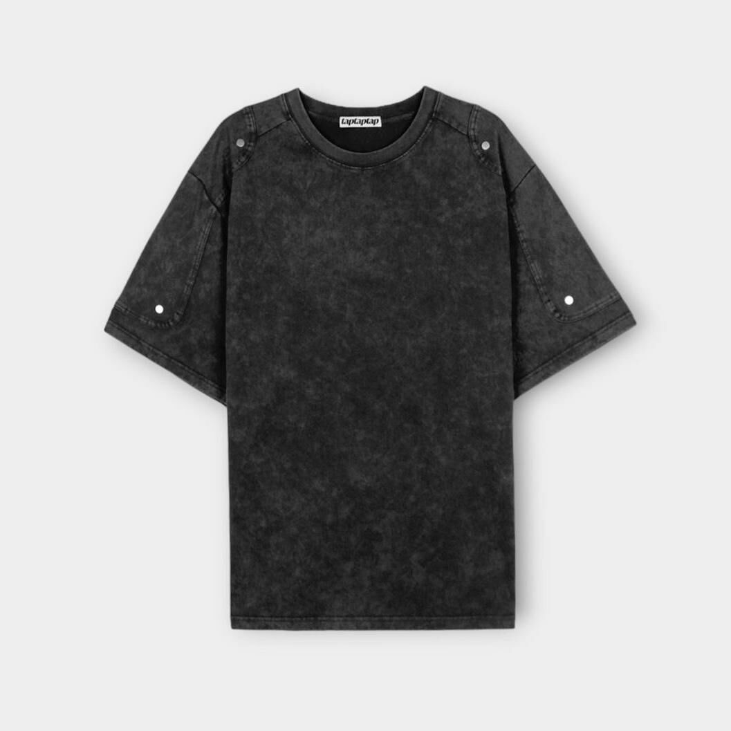 洗水淨色短袖Tee taptaptap-050T