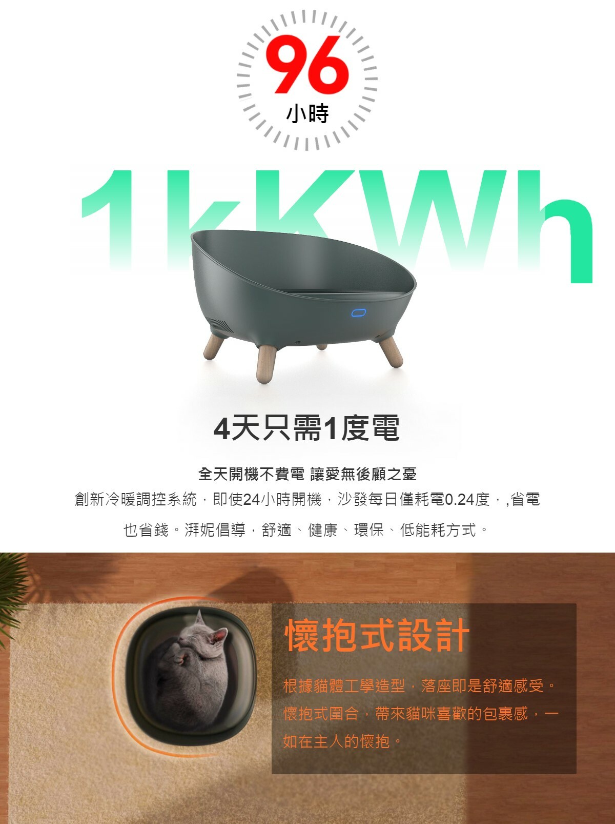 Petoneer 寵物智能冷暖沙發