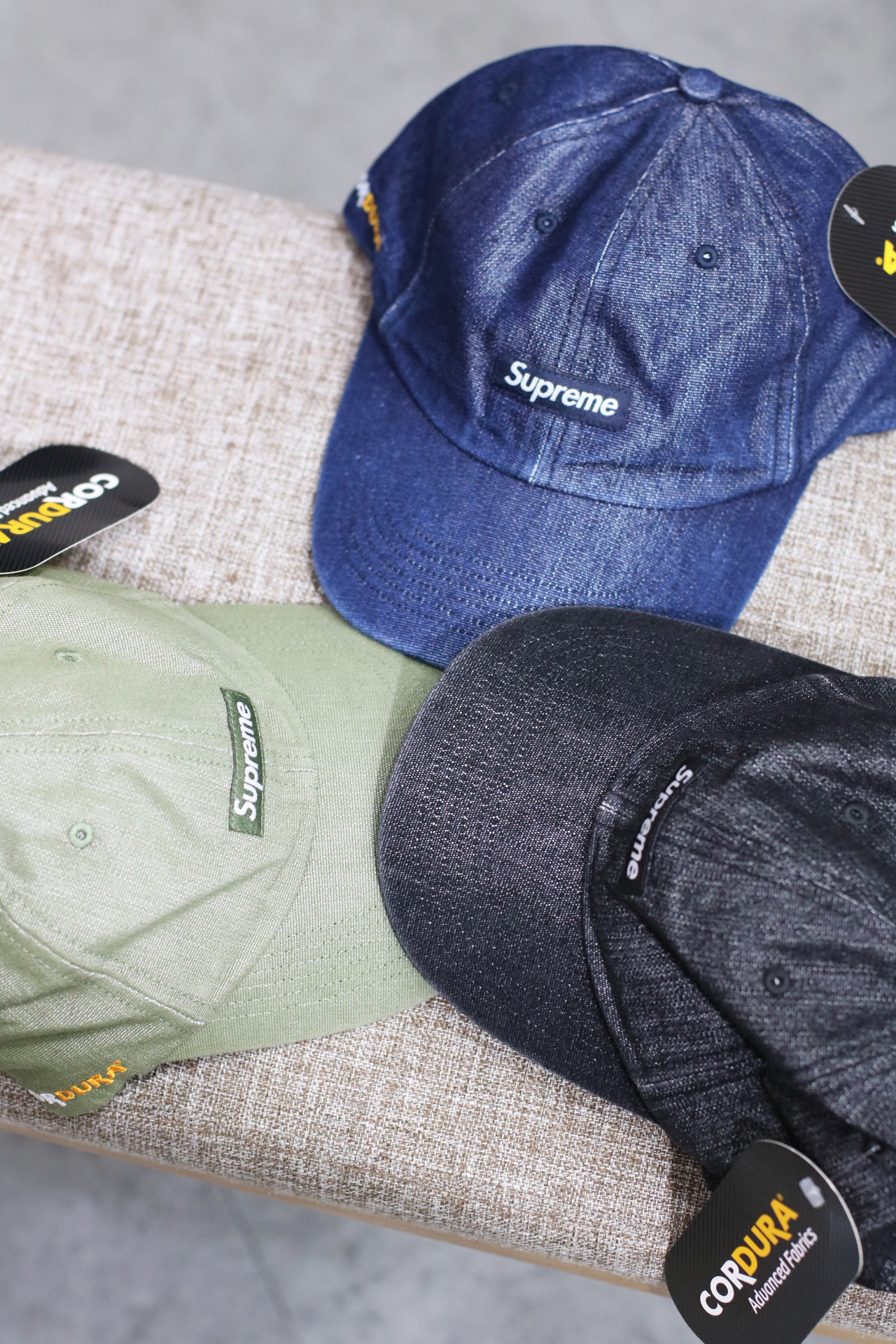 SUPREME SS24 CORDURA® DENIM SMALL BOX 6-PANEL