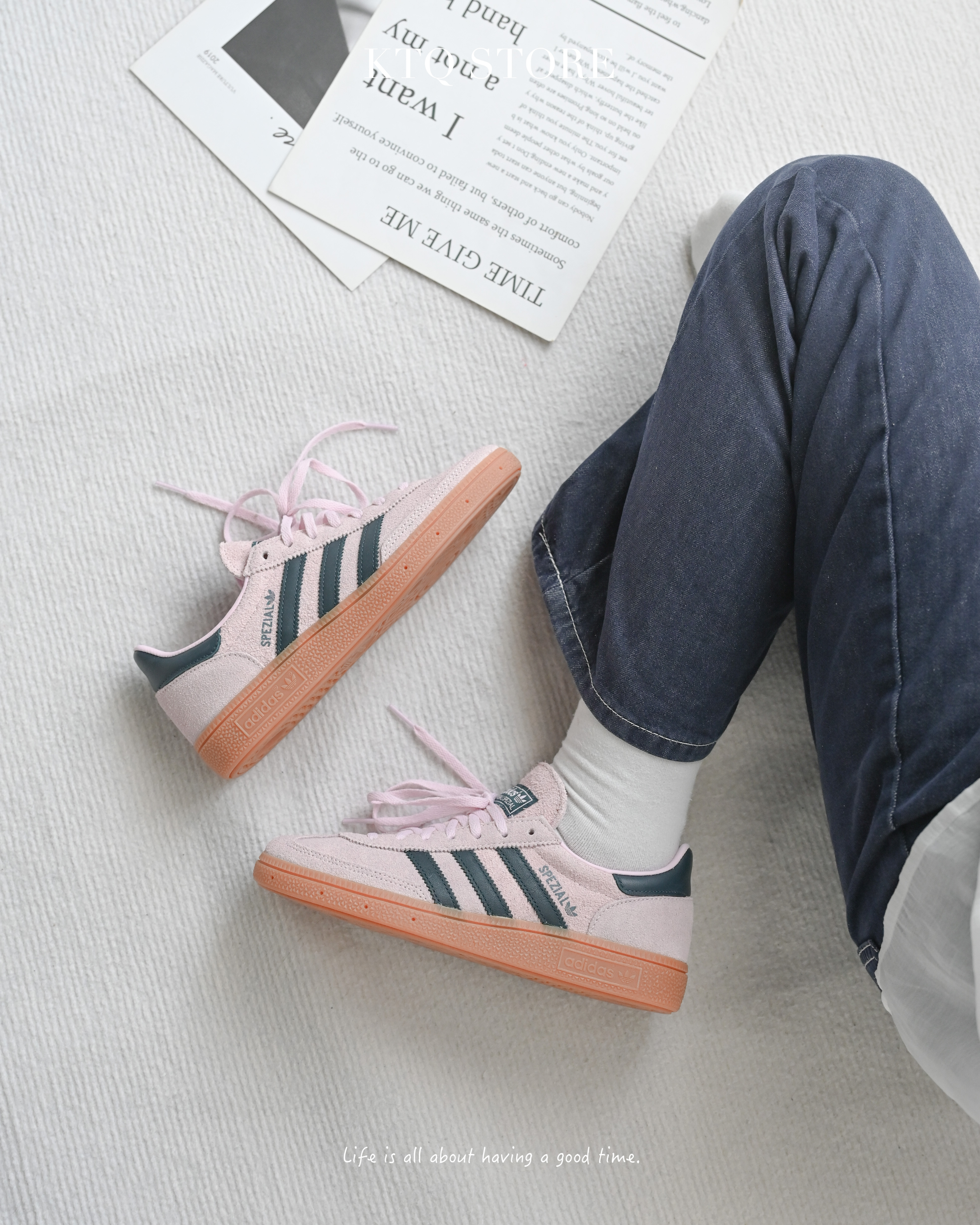 KTQ STORE ‧  Adidas Originals Handball Spezial 乾燥玫瑰粉 粉紅 焦糖底復古德訓鞋  IF6561