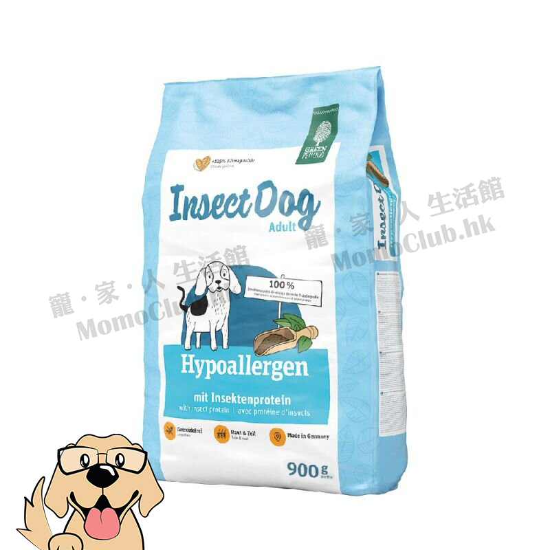Green Petfood - InsectDog Hypoallergen 無穀物蟲製防皮膚過敏 [犬用] [900g / 10kg]