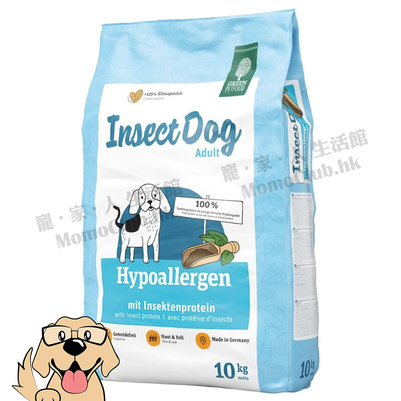 Green Petfood - InsectDog Hypoallergen 無穀物蟲製防皮膚過敏 [犬用] [900g / 10kg]