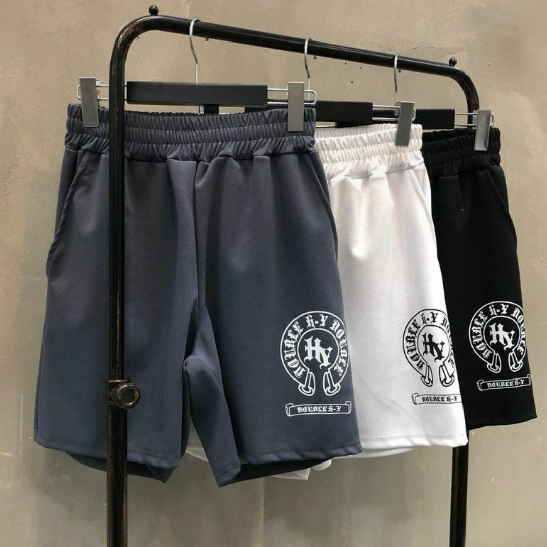 英文字圖案短褲 Double-B-002P