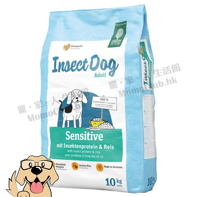 Green Petfood - InsectDog Sensitive 蟲製防腸胃過敏 [犬用] [900g / 10kg]