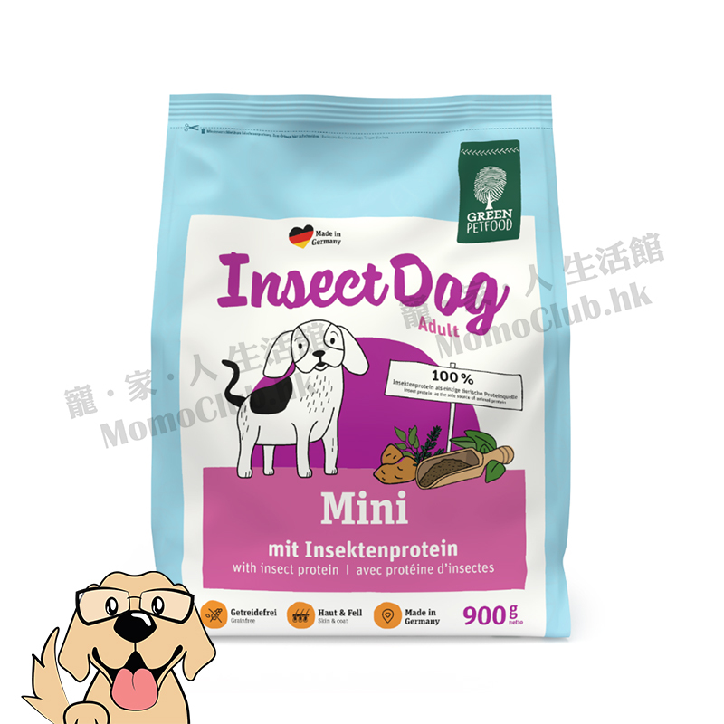 Green Petfood - InsectDog Mini 蟲製防皮膚過敏小型狗糧 (韓版) [犬用] [900g / 7.5kg]