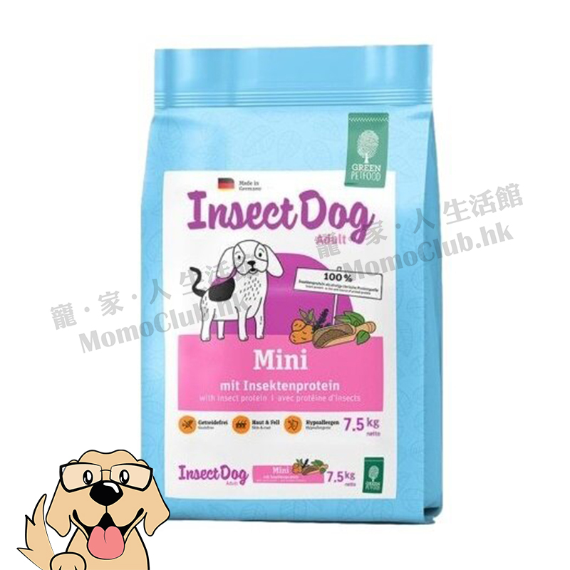 Green Petfood - InsectDog Mini 蟲製防皮膚過敏小型狗糧 (韓版) [犬用] [900g / 7.5kg]
