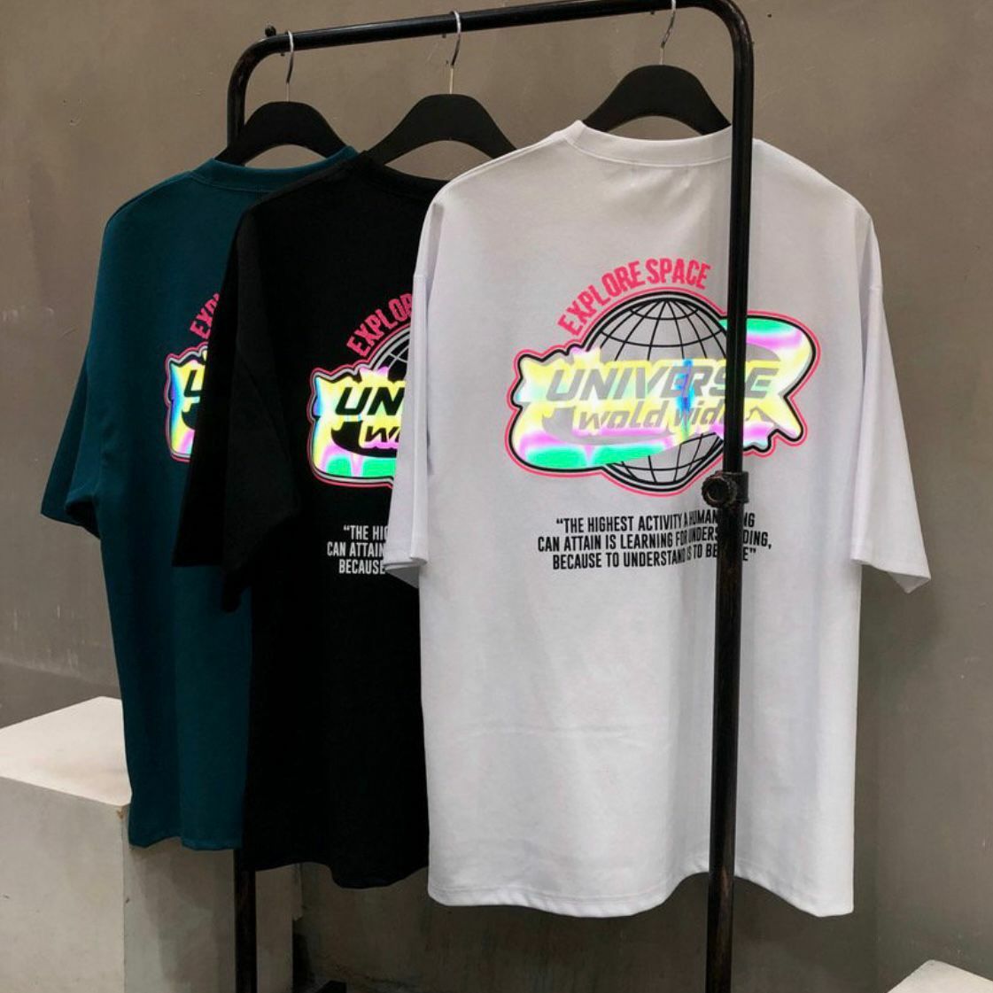 3M反光英文字圖案短袖Tee Double-B-007T