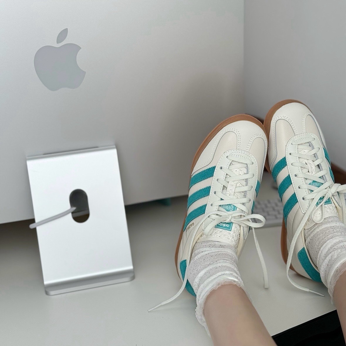 Adidas Originals Gazelle Indoor 珍珠牛奶 蒂芬妮綠 焦糖底 復古鞋 JI2583