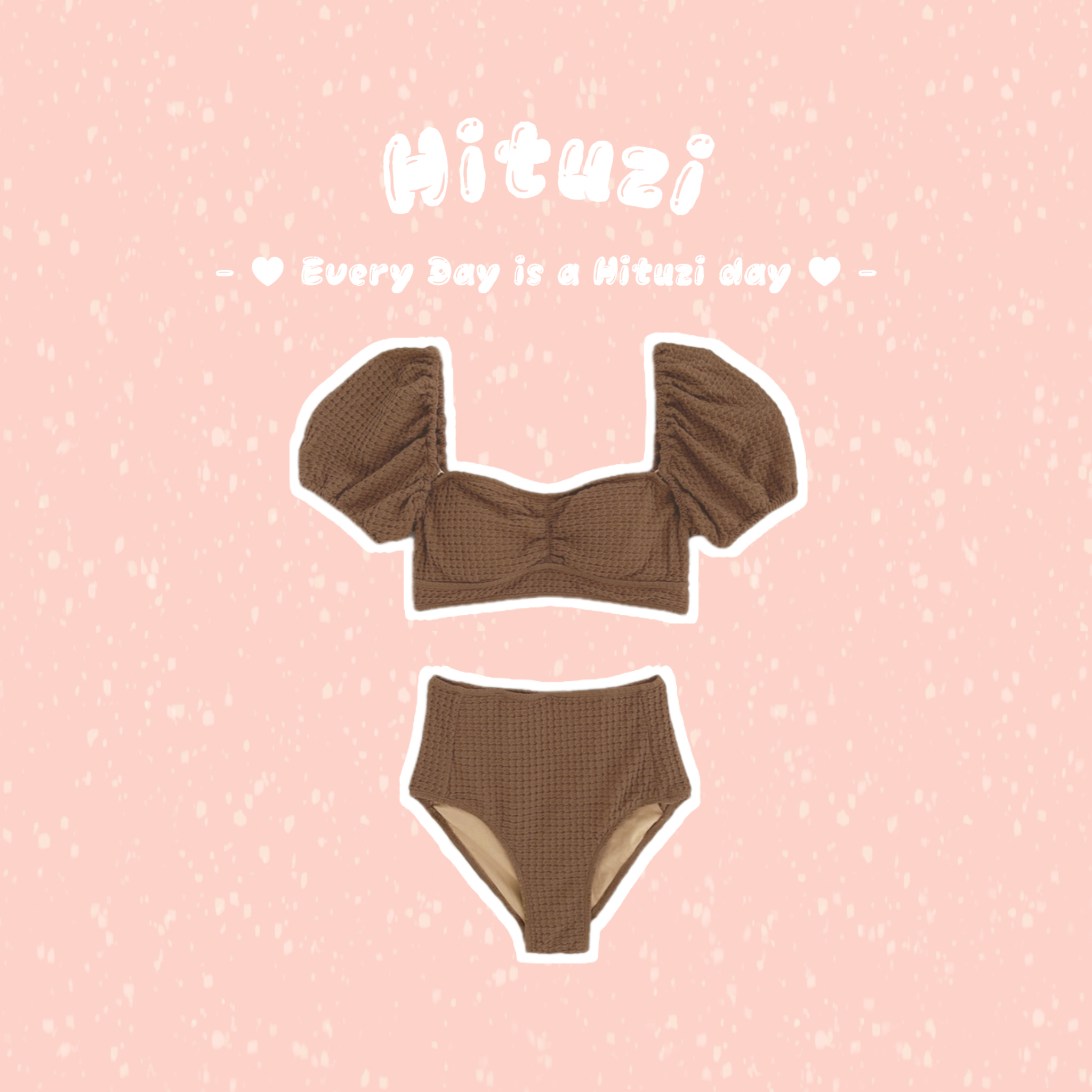 2Way緹花高腰泳裝