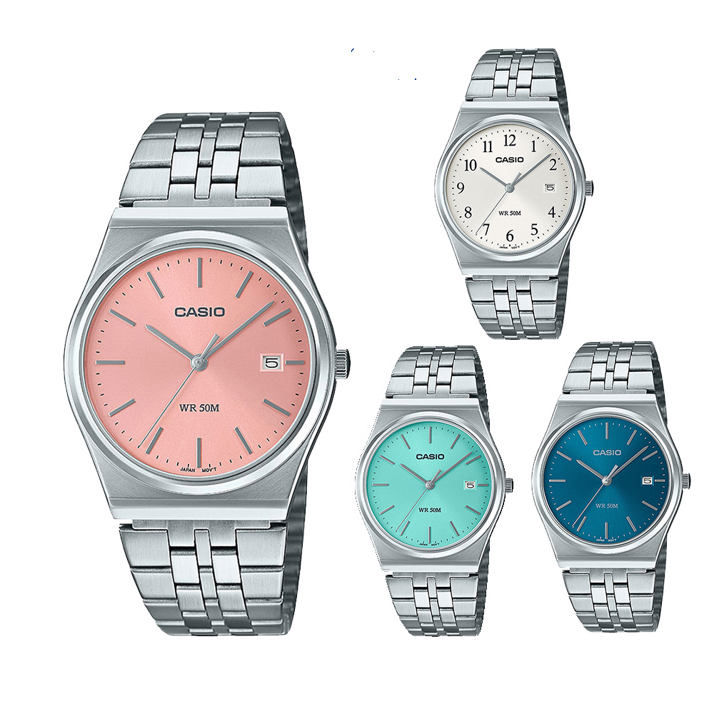 【CASIO 卡西歐】MTP-B145D 復古時尚 典雅純粹 多種色系 極簡設計 日期顯示 對錶大款 手錶