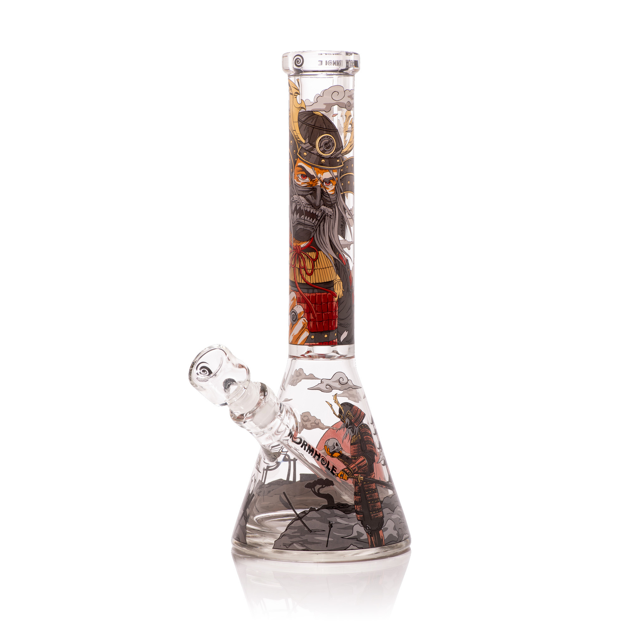 SHOGUN 14″ CLEAR BEAKER BONG BY WORMHOLE