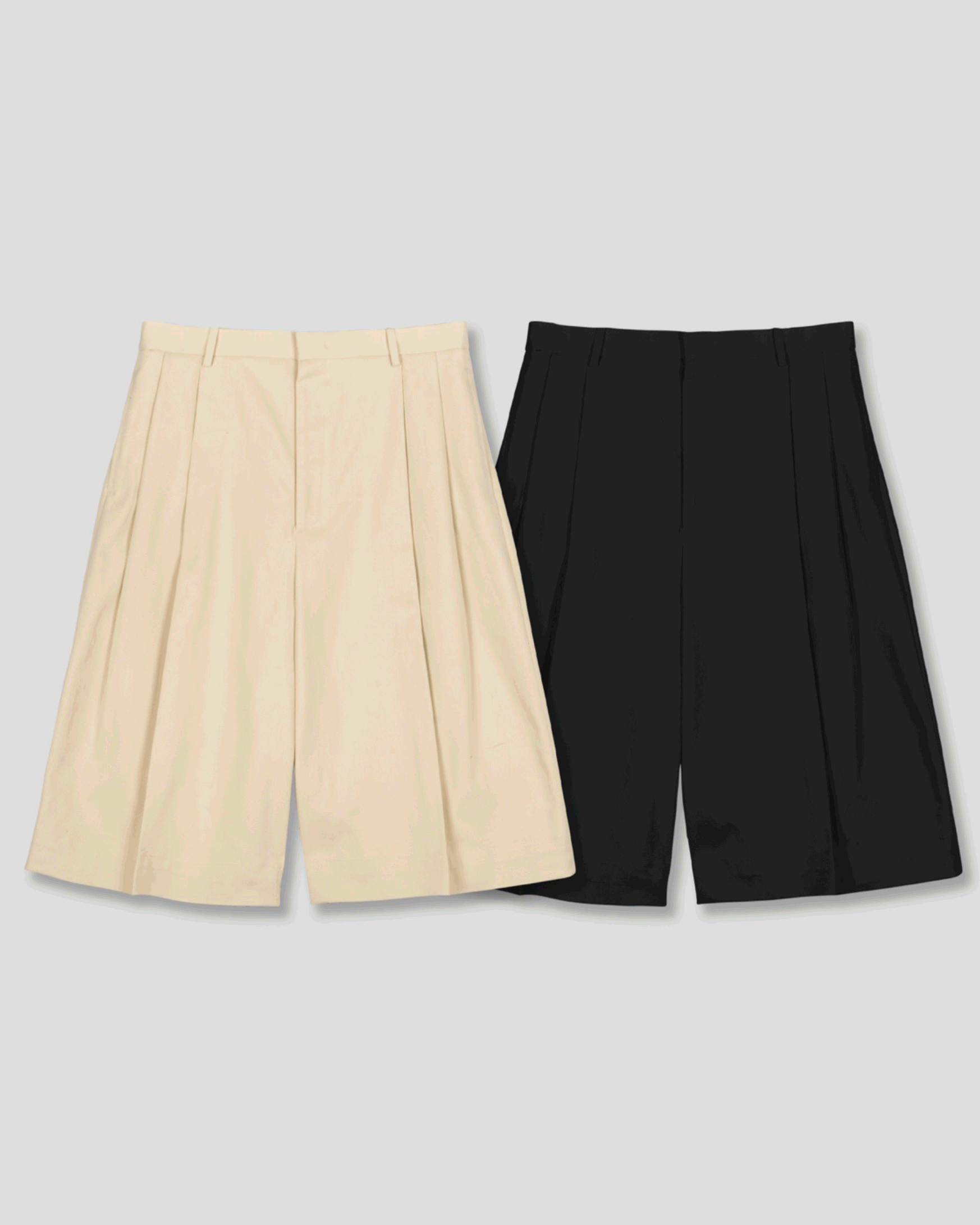 Kinder雙褶闊腿短褲