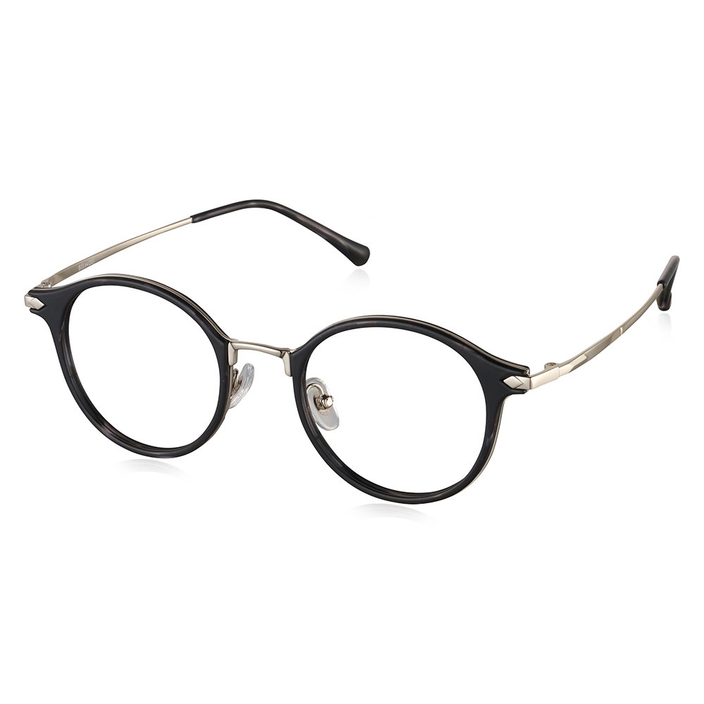 韓潮時尚款圓框眼鏡-一色可選
