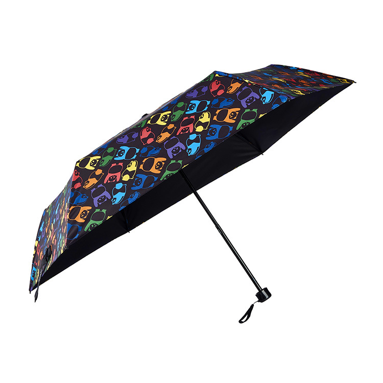 Rainbow Panda Foldable Umbrella