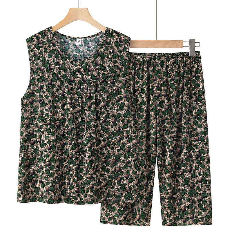 Sleeveless vest set for the elderly (XL-3XL size 2 color) [Please contact customer service to confirm the shipping size after placing an order]
