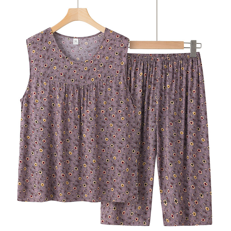 Sleeveless vest set for the elderly (XL-3XL size 4 color) [Please contact customer service to confirm the shipping size after placing an order]