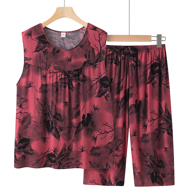 Sleeveless vest set for the elderly (XL-3XL size 5 color) [Please contact customer service to confirm the shipping size after placing an order]
