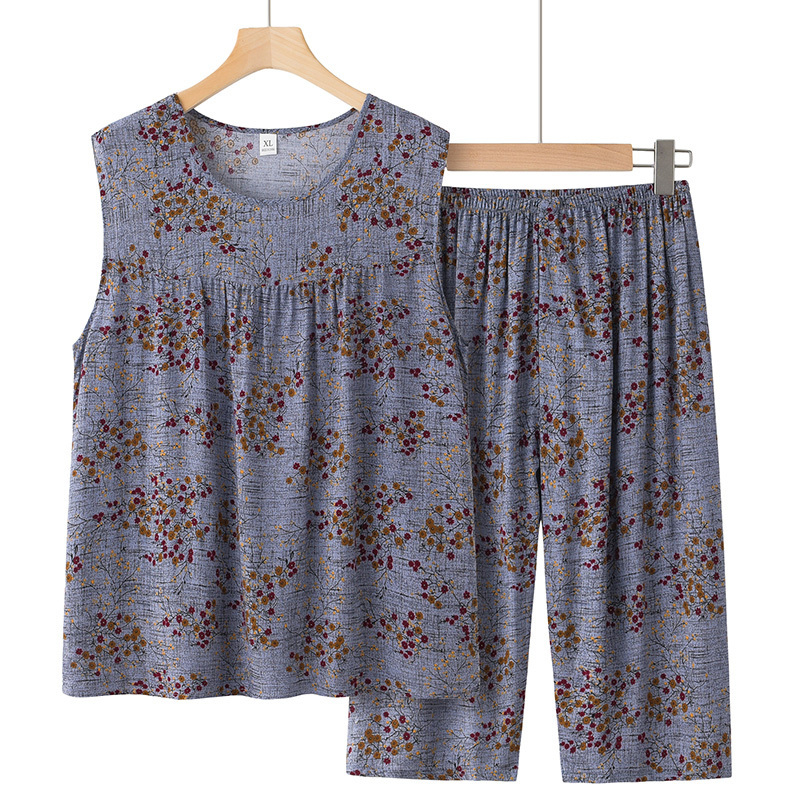 Sleeveless vest set for the elderly (XL-3XL size 6 color) [Please contact customer service to confirm the shipping size after placing an order]