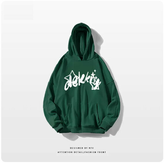 熱推連帽衛衣【M-3XL】【墨綠色-薄款】(下單後聯絡客服確認發貨尺碼) 