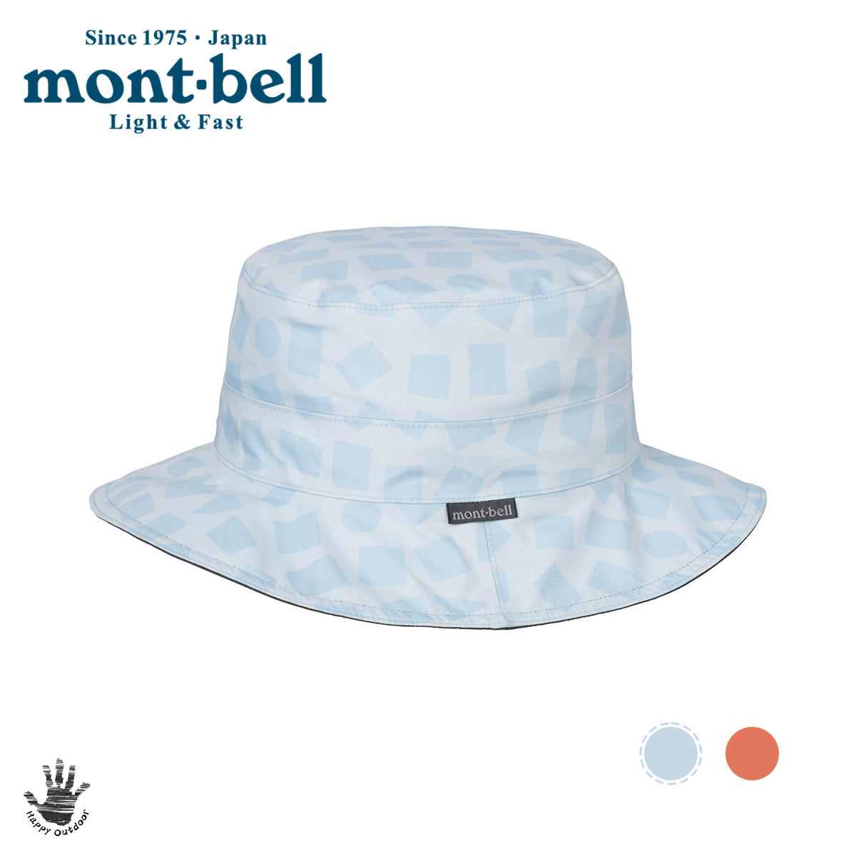 Mont-bell GORE-TEX Print Hat 防水圓盤帽 印花防水漁夫帽 1128586 (2色選擇) [HappyOutdoor]